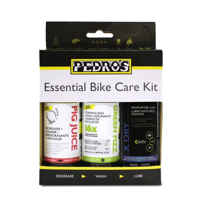 pedro-s-essential-bike-care-kit-ii-degreaser-bike-wash-and-chain-lube-4oz-each image 1