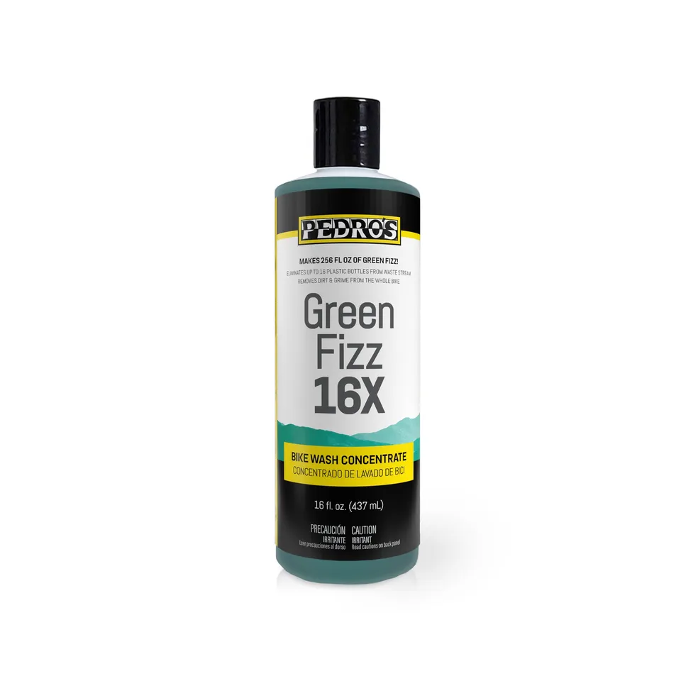 pedro-s-green-fizz-16x-concentrate-foaming-bike-wash-makes-2-gallons-16-oz-biode image 1