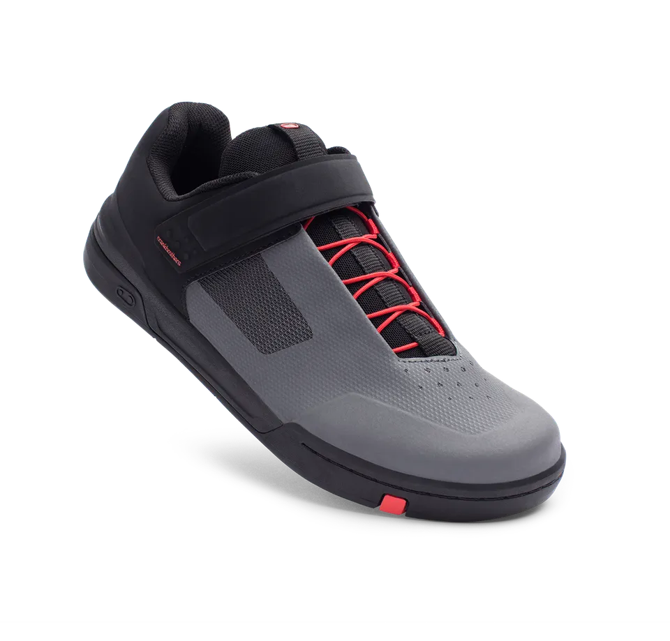 crankbrothers-stamp-speed-lace-flat-shoes-grey-red image 1
