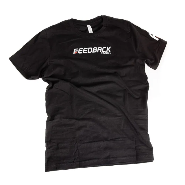 feedback-sports-wordmark-logo-tee-men-s-unisex-black-cotton-blend image 1