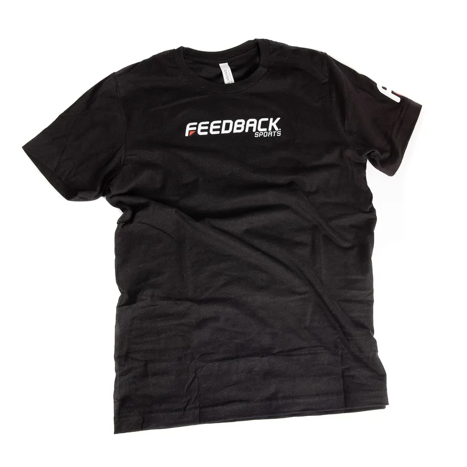 feedback-sports-wordmark-logo-tee-men-s-unisex-black-cotton-blend image 1