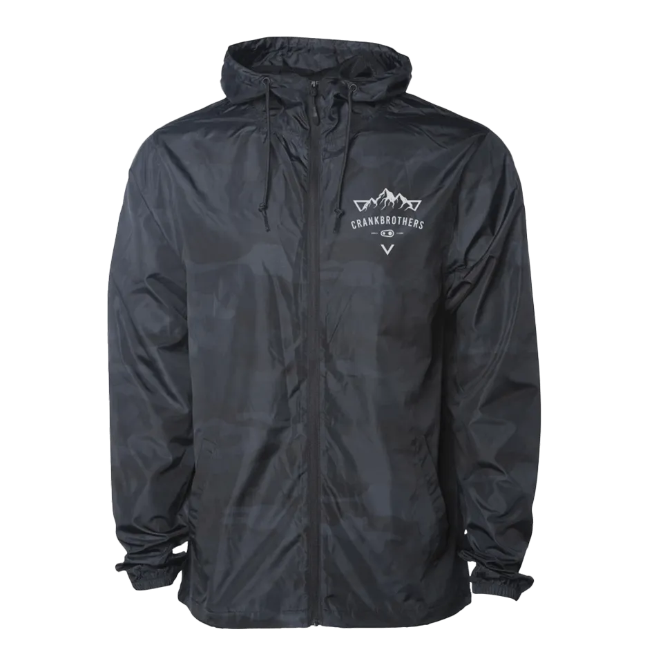 crankbrothers-black-camo-windbreaker-mountain-graphic image 1