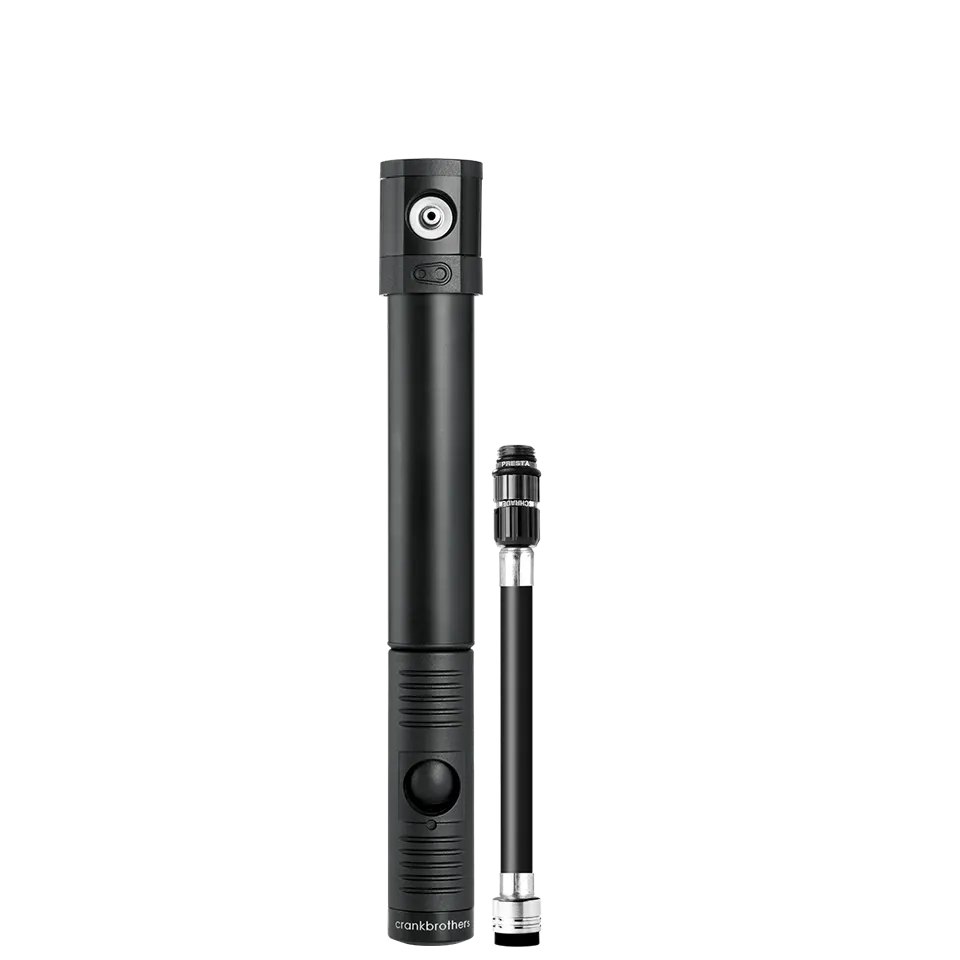crankbrothers-klic-hv-hand-pump-flexible-hose-magnetic-head-bottle-cage-mount image 1