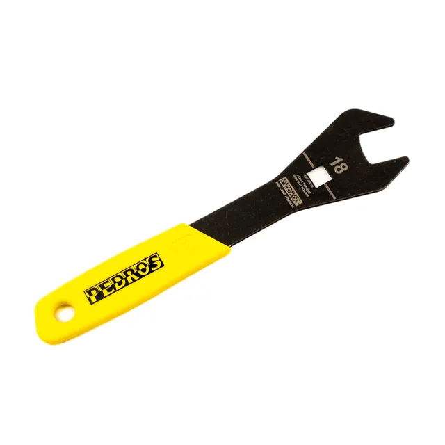 pedro-s-pro-cone-wrench-18mm-laser-cut-shop-quality-with-tpr-grip image 1