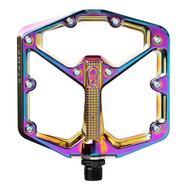 crankbrothers-stamp-7-large-alloy-flat-pedals-oil-slick image 1