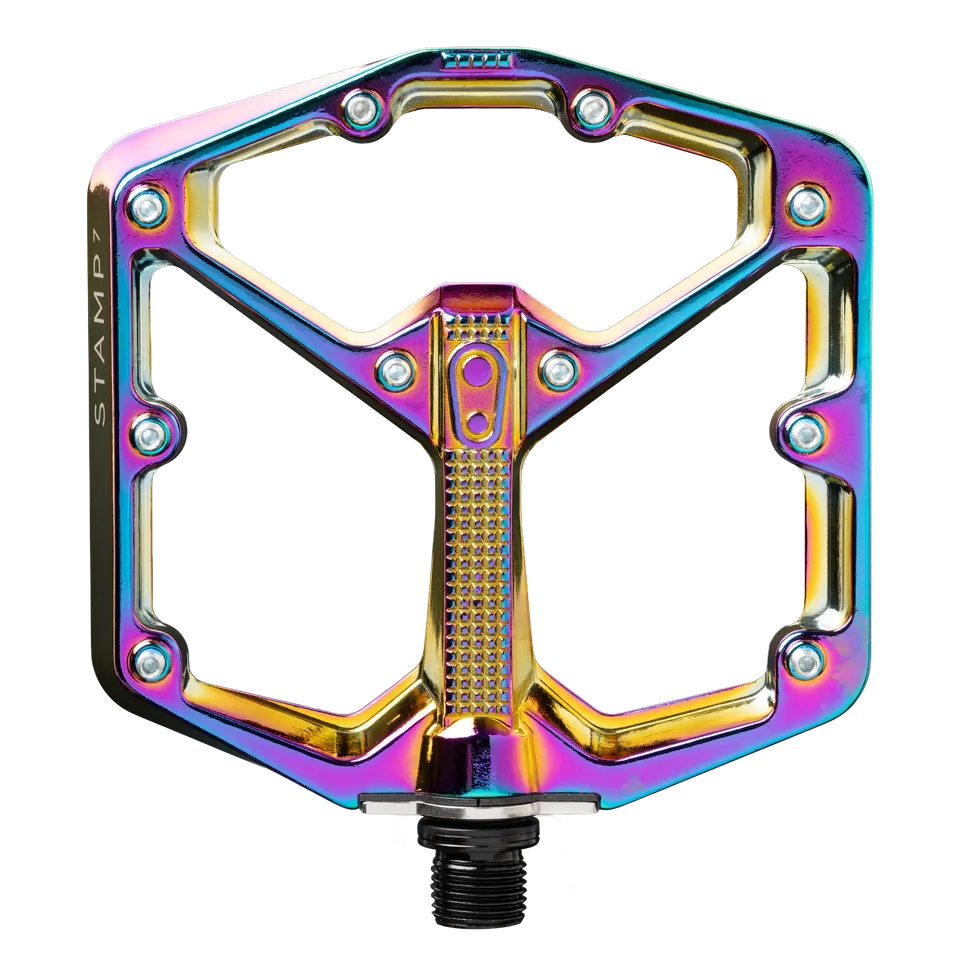 crankbrothers-stamp-7-large-alloy-flat-pedals-oil-slick image 1