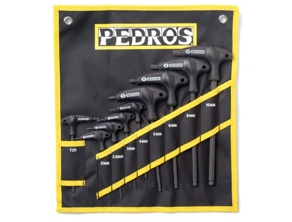 pedro-s-pro-t-l-handle-hex-wrench-set-9-piece-metric-ergonomic-tpr-storage-pouch image 1