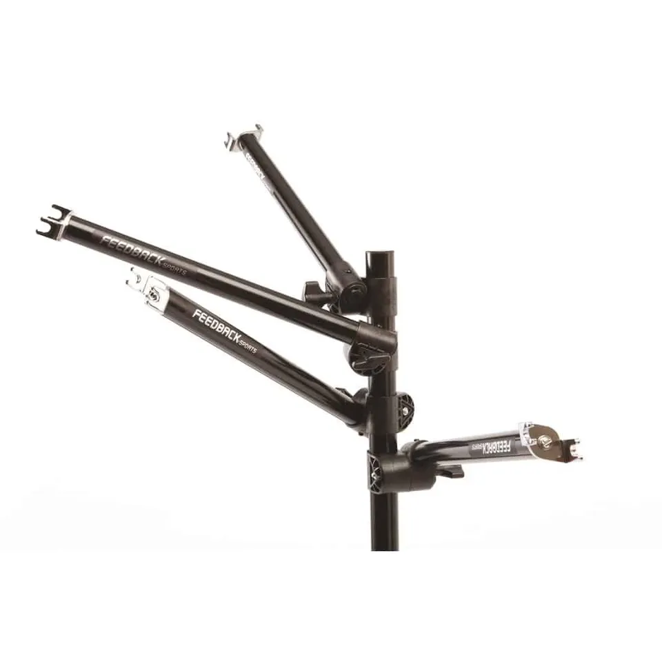 feedback-sports-wheel-display-arm-double-black-for-tri-pod-slat-wall-plate-mount image 1