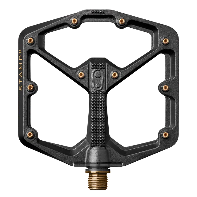 crankbrothers-stamp-11-large-titanium-flat-pedals-11mm-13mm-thin-concave-10-pins image 1