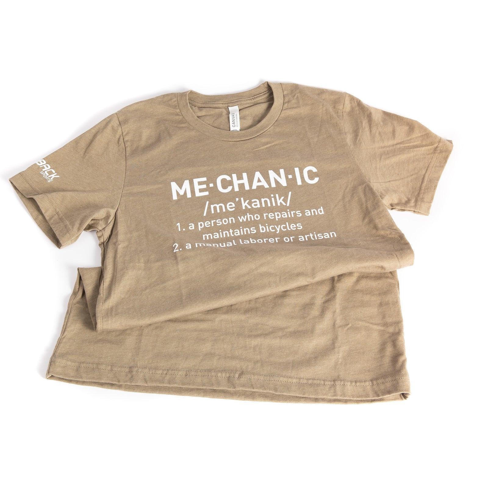feedback-sports-mechanic-phonetic-tee-shirt-heathered-olive-unisex image 4