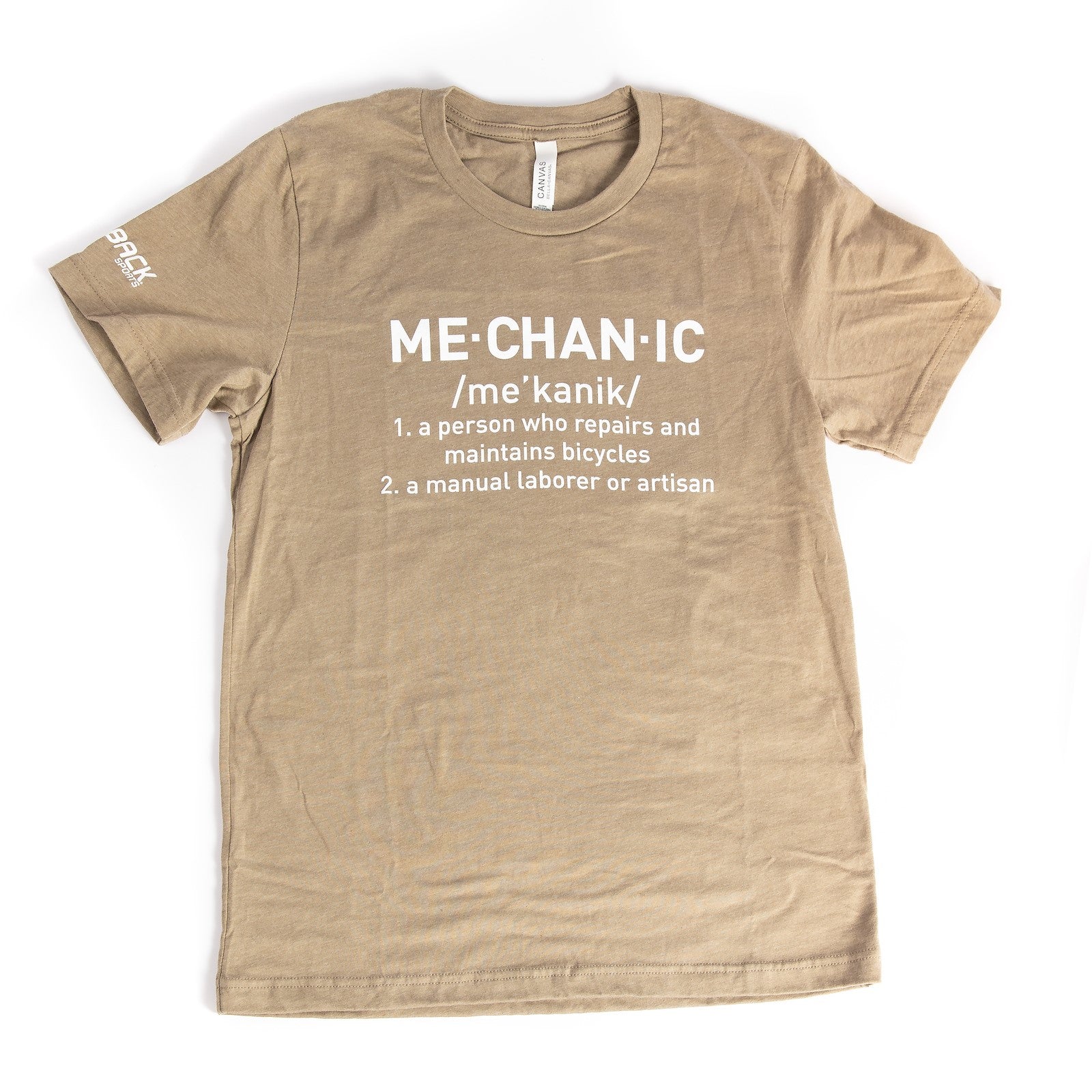 feedback-sports-mechanic-phonetic-tee-shirt-heathered-olive-unisex image 1