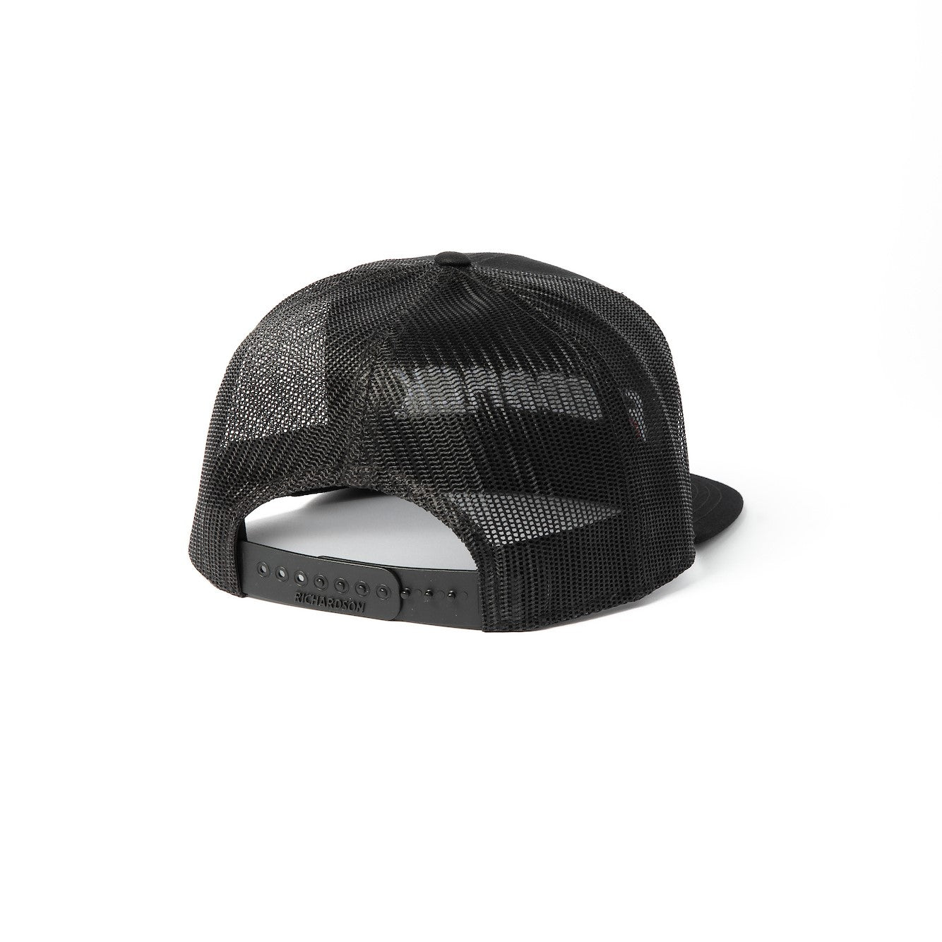 feedback-sports-wordmark-7-panel-trucker-hat-black-one-size image 3