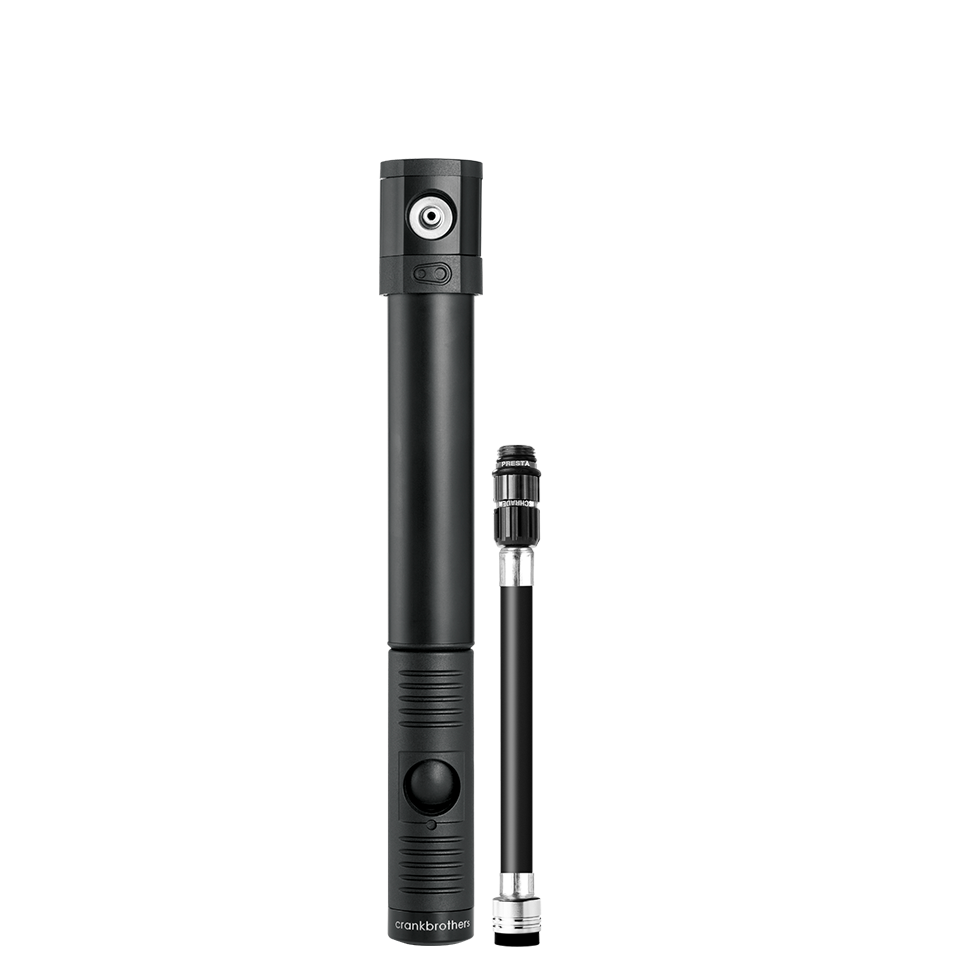 crankbrothers-klic-hv-hand-pump-flexible-hose-magnetic-head-bottle-cage-mount image 1