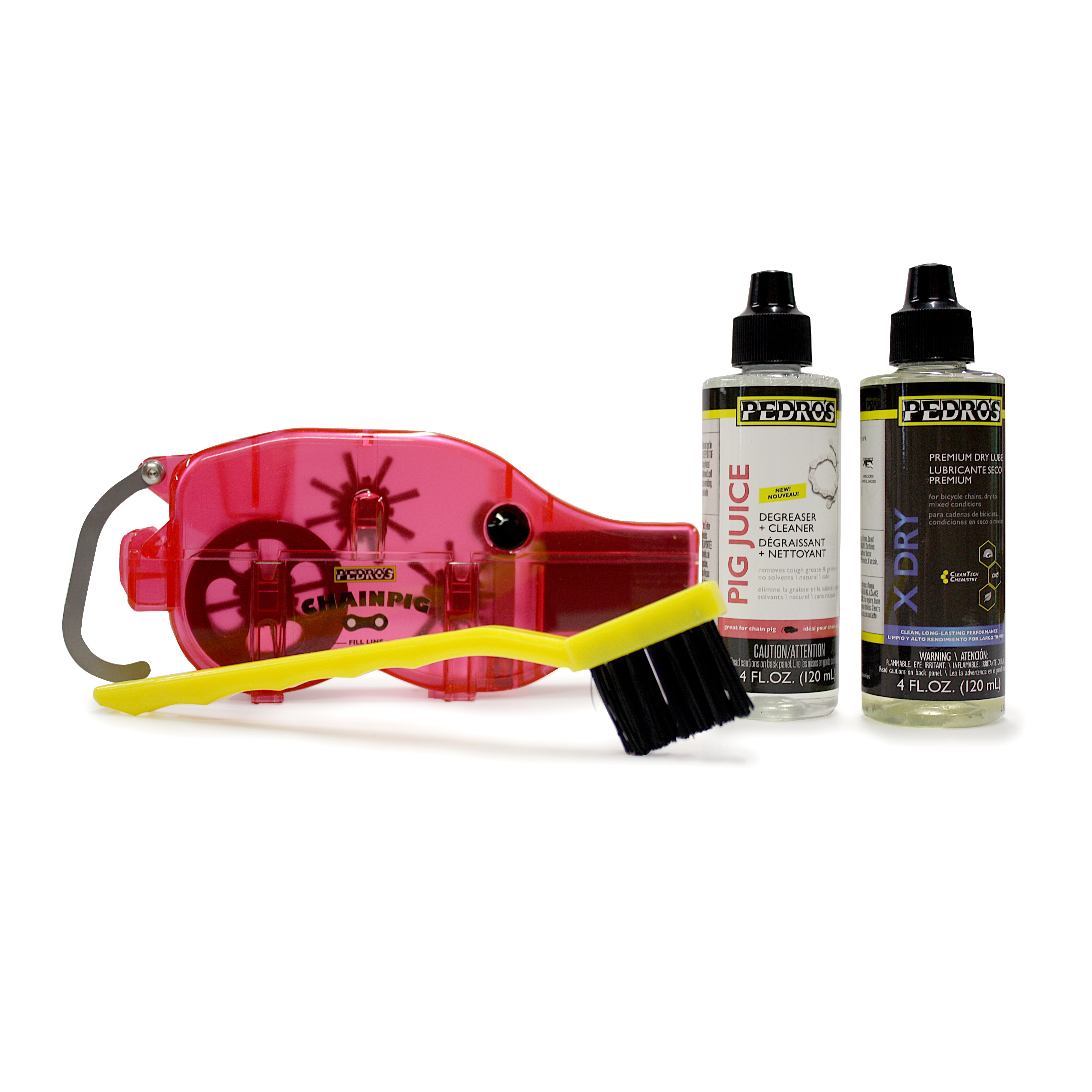 pedro-s-pig-pen-ii-drivetrain-maintenance-kit-chain-cleaner-degreaser-lube-brush image 1