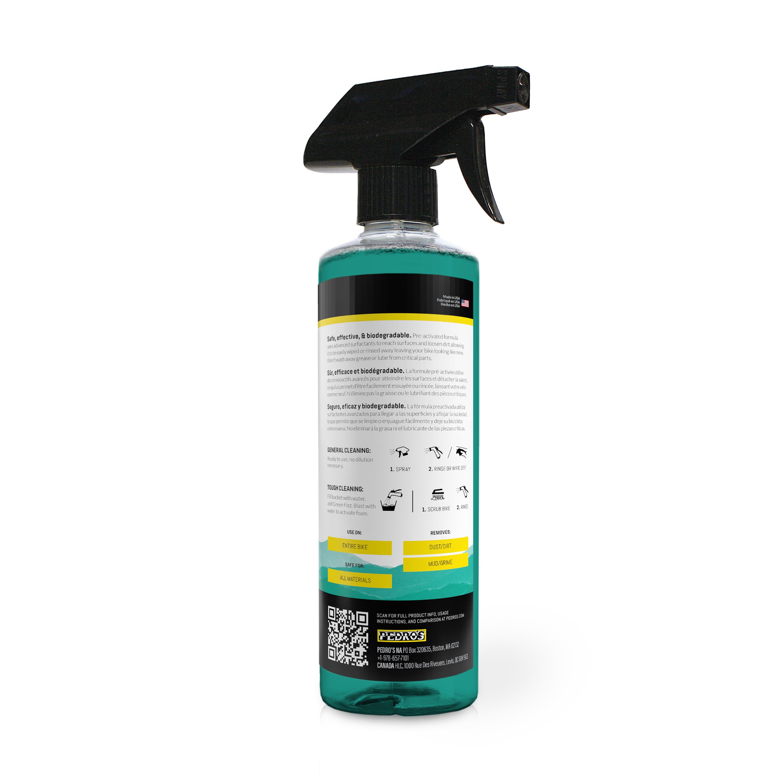 pedro-s-green-fizz-ready-to-use-foaming-bike-wash-spray-rtu-safe-for-disc-brakes image 2