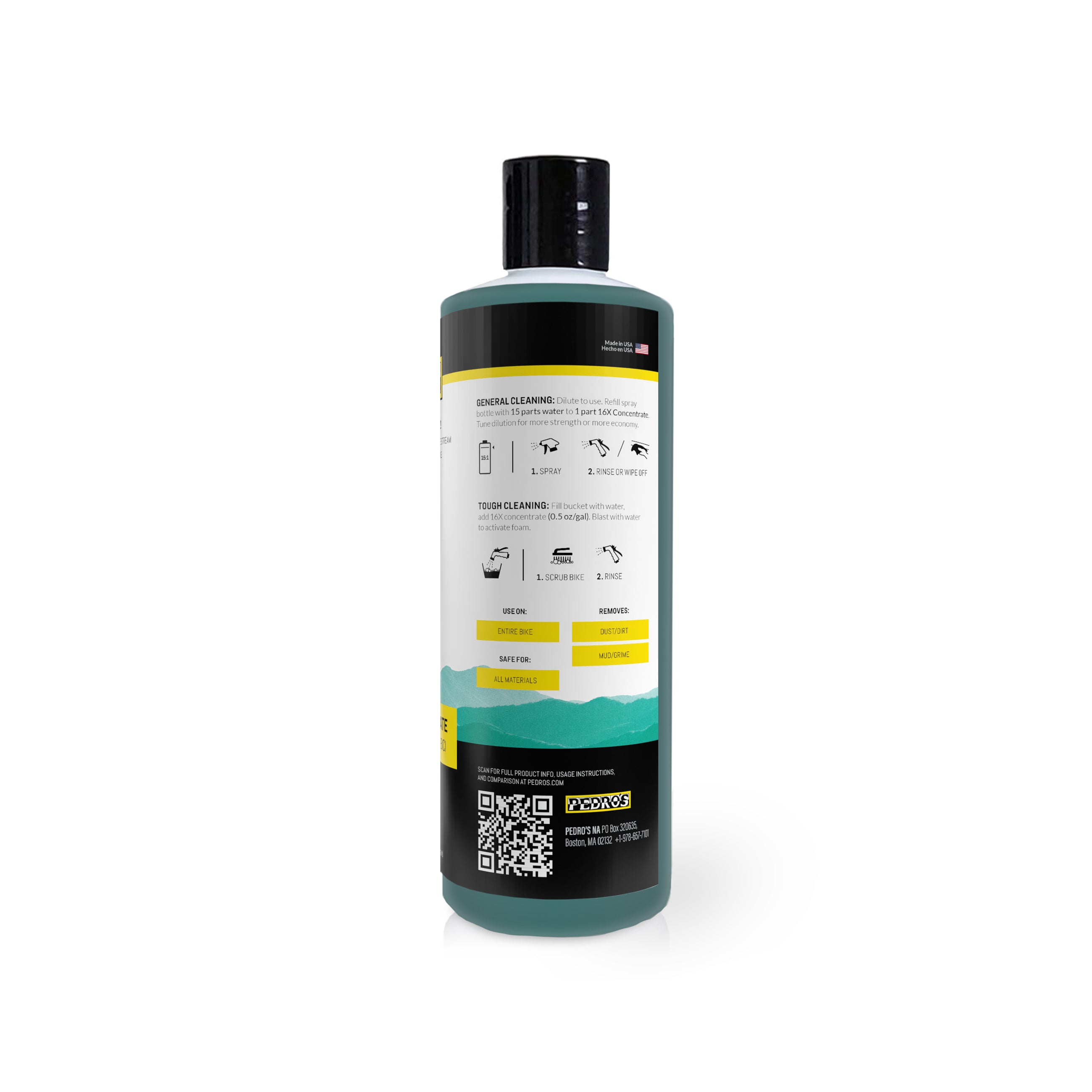 pedro-s-green-fizz-16x-concentrate-foaming-bike-wash-makes-2-gallons-16-oz-biode image 2