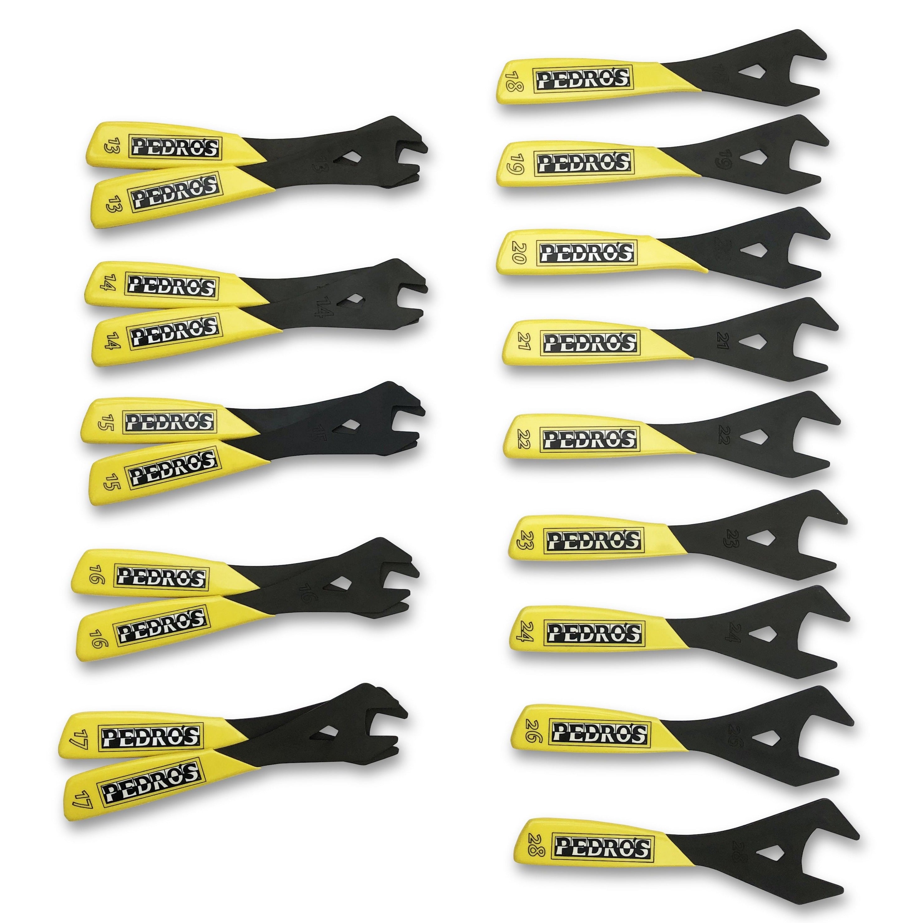 pedro-s-cone-wrench-set-19-piece-shop-quality-13-28mm image 1
