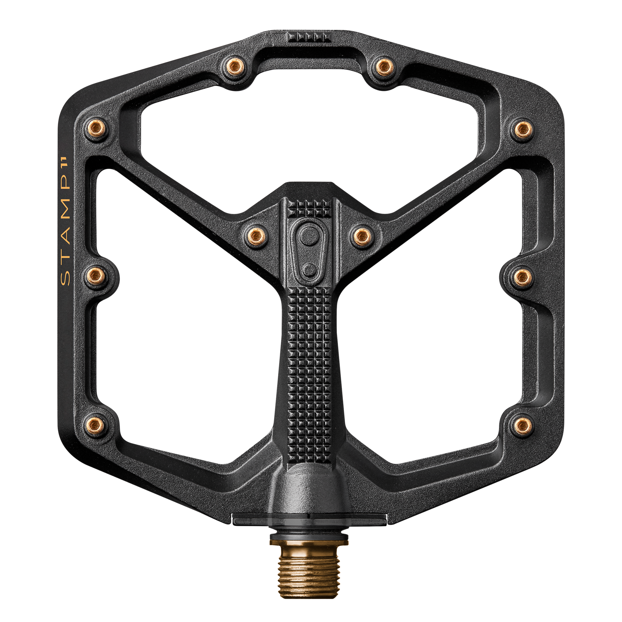 crankbrothers-stamp-11-large-titanium-flat-pedals-11mm-13mm-thin-concave-10-pins image 1