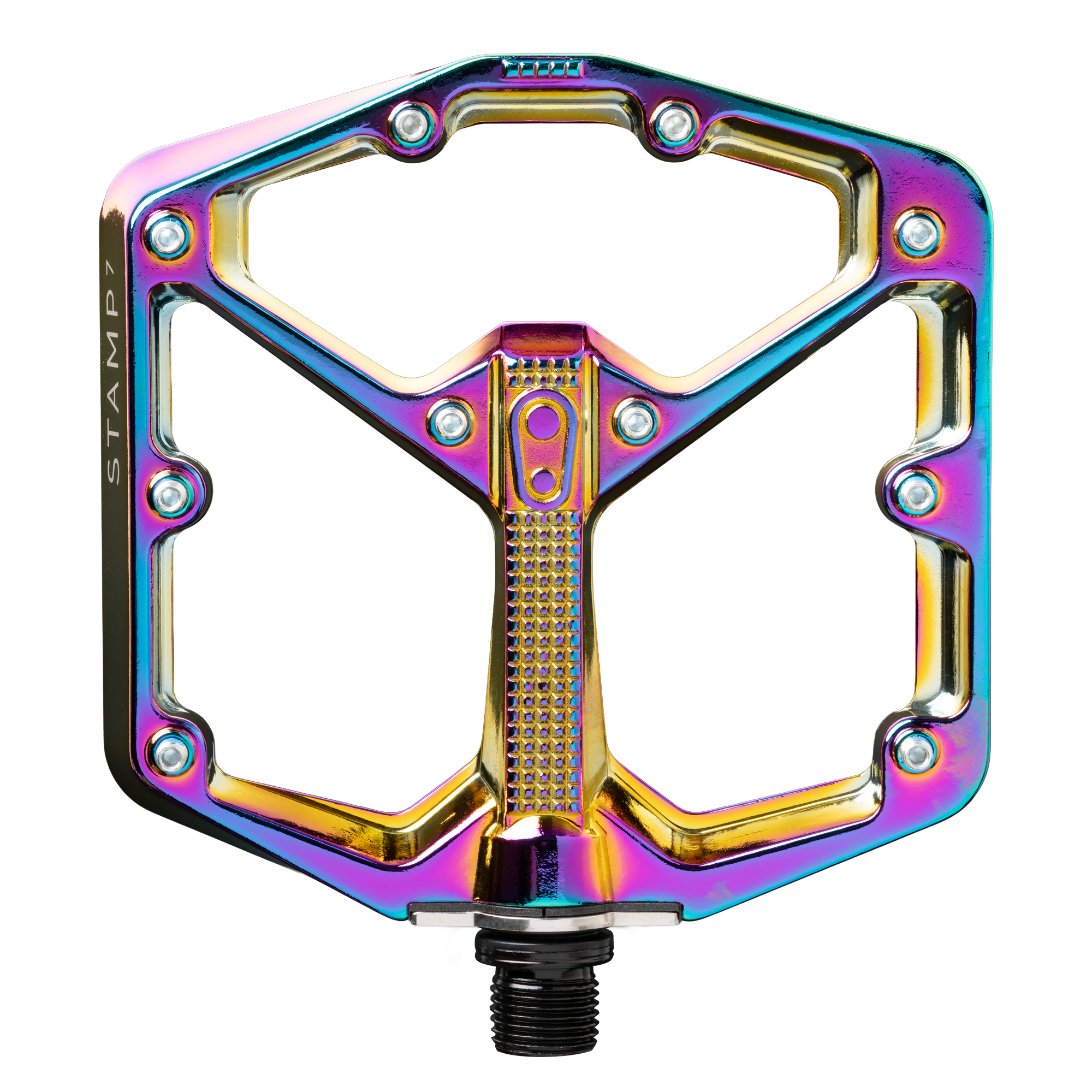 crankbrothers-stamp-7-large-alloy-flat-pedals-oil-slick image 1