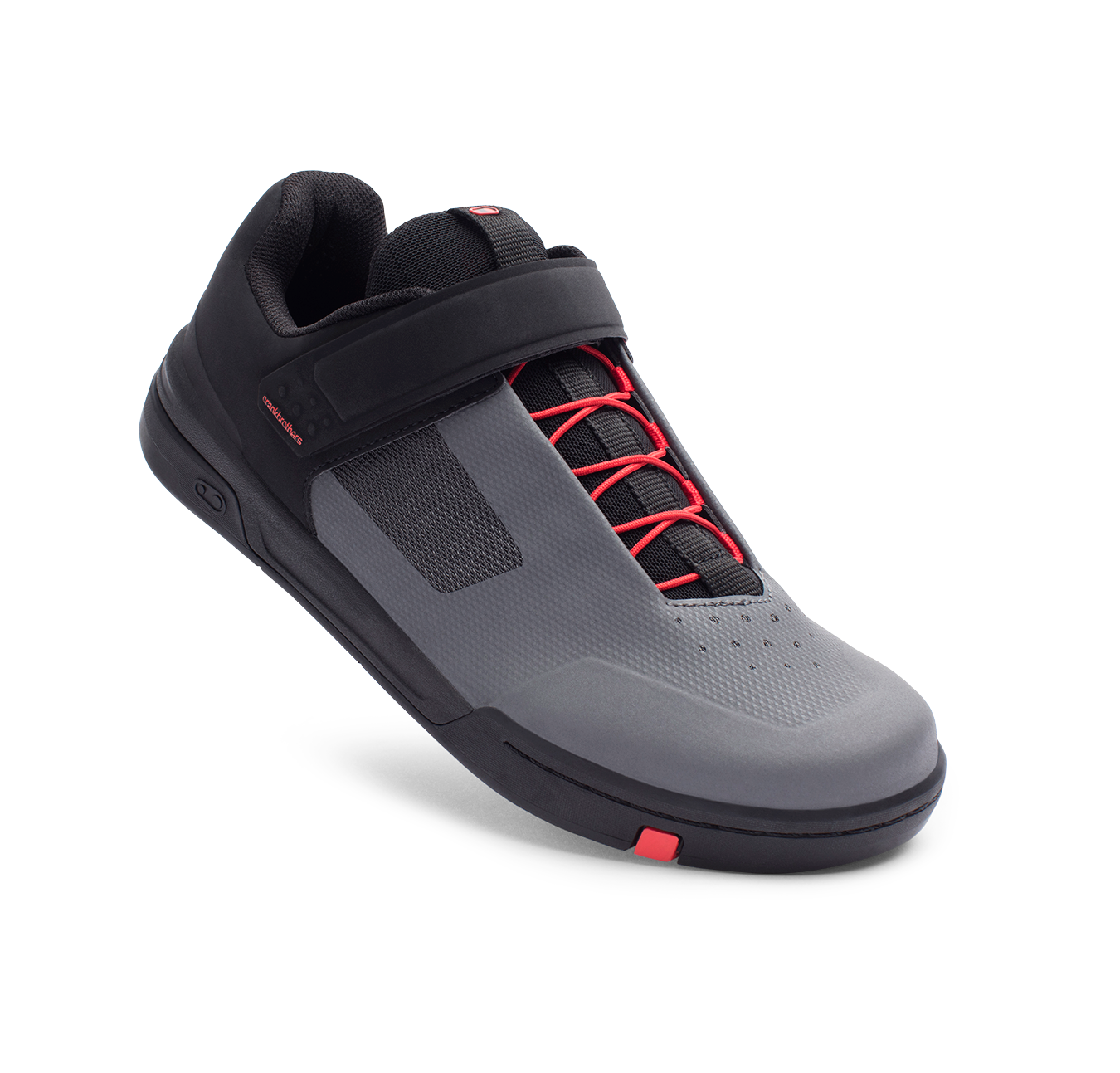 crankbrothers-stamp-speed-lace-flat-shoes-grey-red image 1