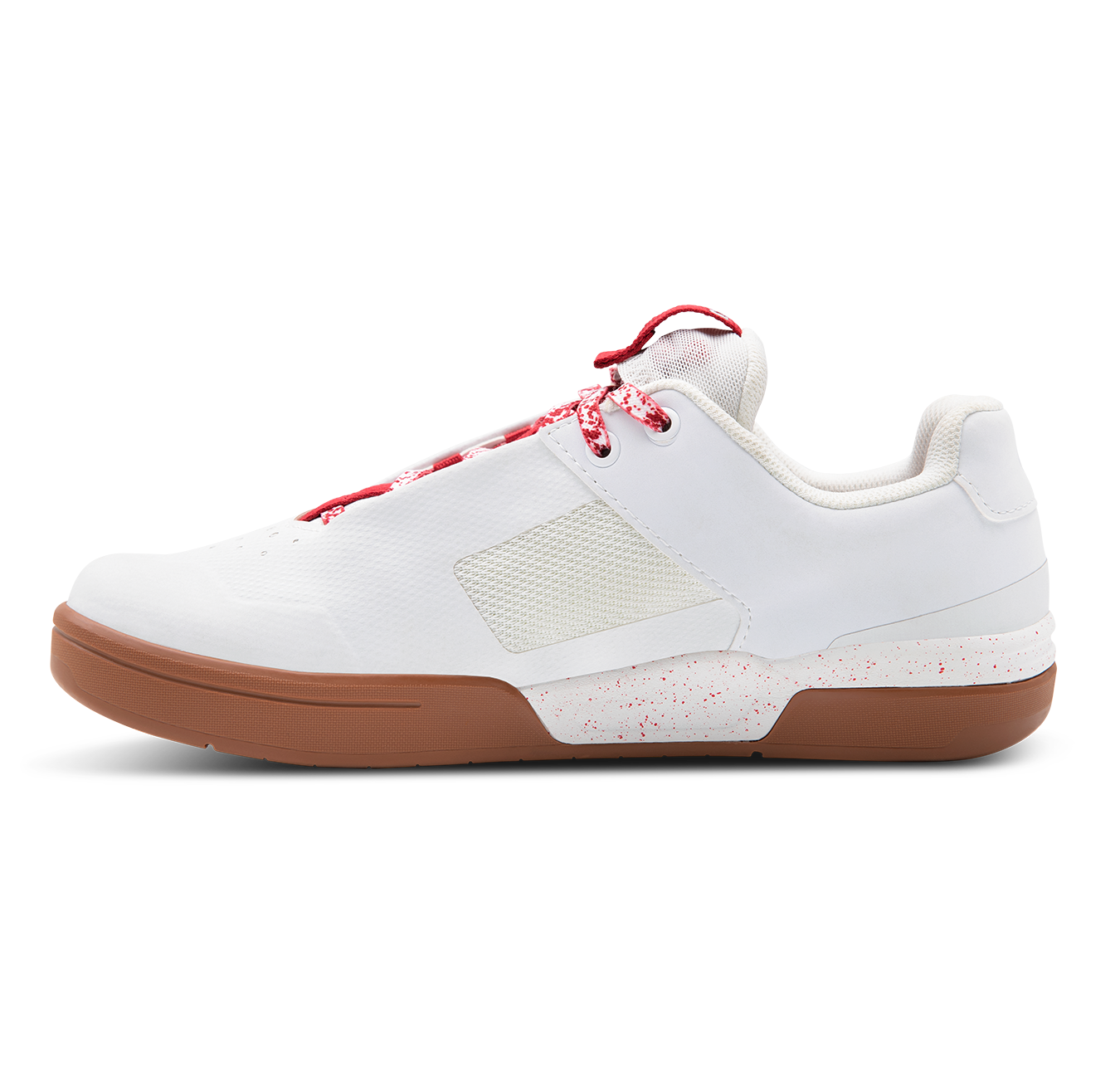 crankbrothers-stamp-lace-flat-shoes-white-red-splatter-flat-pedal-grip image 4
