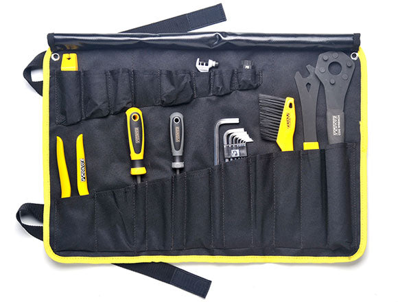 pedro-s-starter-tool-kit-1-0-portable-19-piece-tool-kit-with-burrito-tool-wrap-d image 1